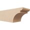 Ekena Millwork 6in. W x 6in. H x 16in. L Yorktown Woodgrain TimberThane Rafter Tail, Primed Tan RFTUR06X06X16YORRCPR - alternate 1